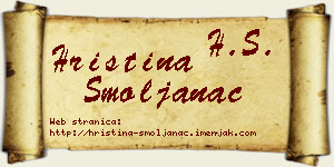 Hristina Smoljanac vizit kartica
